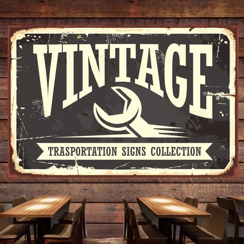 VINTAGE TRASPORTATION SINGS CO - Auto Repair Shop Banners review and price